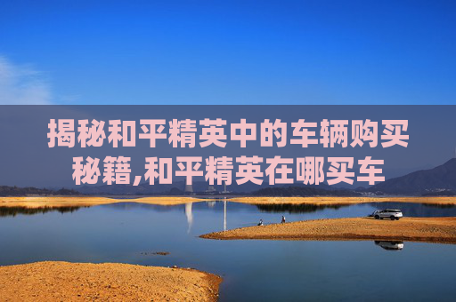 揭秘和平精英中的车辆购买秘籍,和平精英在哪买车