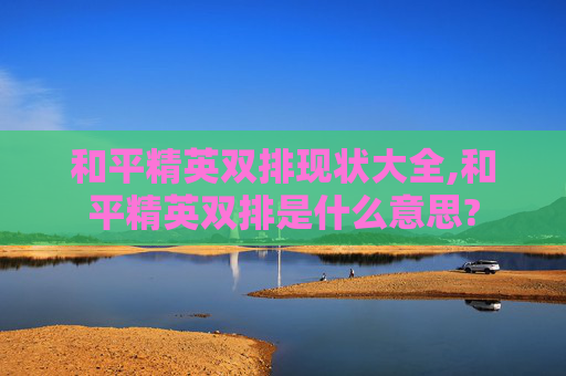 和平精英双排现状大全,和平精英双排是什么意思?
