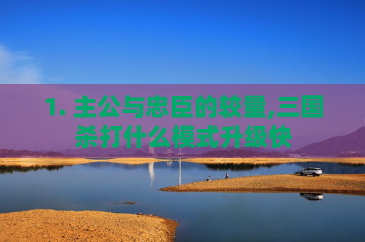 1. 主公与忠臣的较量,三国杀打什么模式升级快