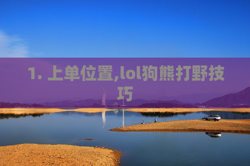 1. 上单位置,lol狗熊打野技巧