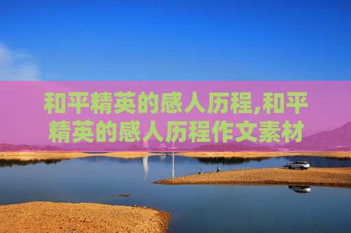 和平精英的感人历程,和平精英的感人历程作文素材