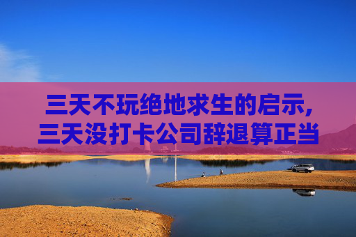 三天不玩绝地求生的启示,三天没打卡公司辞退算正当理由吗-第1张图片-游戏守望资讯网
