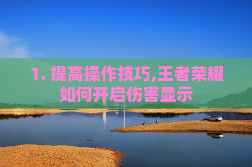 1. 提高操作技巧,王者荣耀如何开启伤害显示